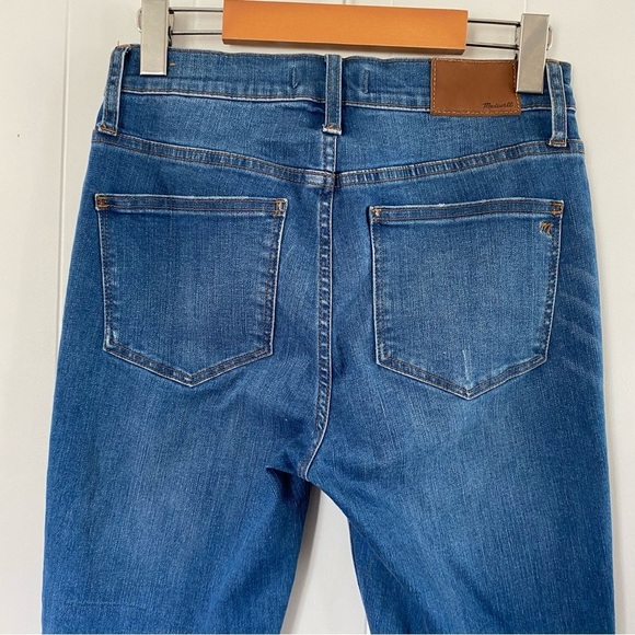 Madewell Cali Demi-Boot Jeans Bronson Wash Button-Front Edition Fly Distressed - Picture 7 of 11